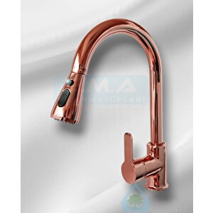 Spi̇ralli̇ Mutfak Evye Bataryasi Bakir / Rose