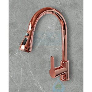 Spi̇ralli̇ Mutfak Evye Bataryasi Bakir / Rose