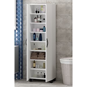 Nesy Banyo Dolabı Ayakkabılık Çok Amaçlı Kitaplık Beyaz