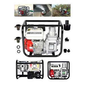 Alman Gr-30 14 Hp Turbo Benzinli Su Motoru Motopomp 2 Parmak Yakıt Cimrisi