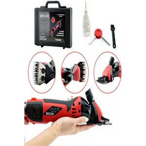Alman 1500 Watt Sjs Çift Metal Şanzuman Koyun Keçi Kirkma Kirpma Makinesi