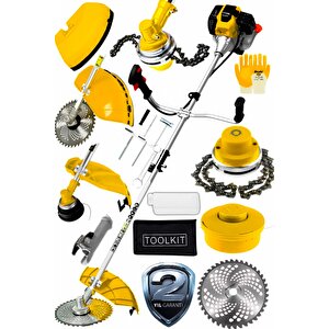 Alman Gts-20 Yan Tipi Benzinli Motorlu Ot Çalı Tırpanı Çim Biçme Makinesi Tırpan Canavar Baslik