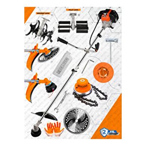 Alman Gta-20 Hpx Yan Tipi Benzinli Motorlu Ot Çalı Tırpanı Çim Biçme Makinesi Tırpan Çift Çapali