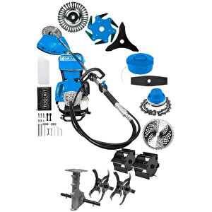 Alman Gtx-20 Sırt Tipi Benzinli Motorlu Ot Çalı Tırpanı Çim Biçme Makinesi Tirpan Çift Çapa