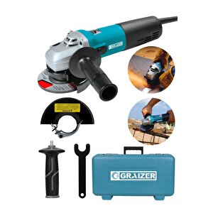 Alman 2200 Watt ( Devir Ayarli ) Sjs Metal Şanzuman Bakır Sargılı Avuç Içi Taşlama Makinasi