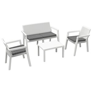 Prestij 2+1+1+sehpa Bahçe Mobilyası | Plastik Balkon Takımı