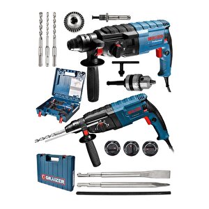 Alman 9000 Xdrive Çelik Şanzuman Bakir Sargili Kırıcı Delici Hilti Matkap + 5 Adet Uç Yedek Mandren