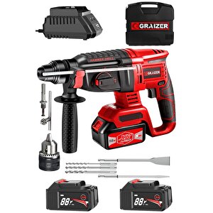 Alman 88 V 5 Ah Bakir Sargılı Çift Metal Şanzuman Akülü Kiricı Delici Hilti Matkap Yedek Mandren