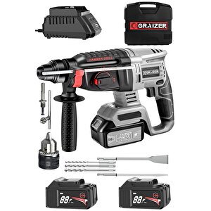 Alman 88 V 5 Ah Bakir Sargılı Çift Metal Şanzuman Akülü Kiricı Delici Hilti Matkap Yedek Mandren