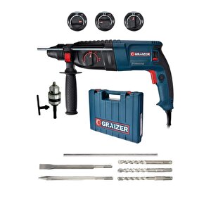 3000 Watt Kırıcı Delici Hilti Matkap Metal Şanzumanlı ++ 5 Adet Uç ++yedek Mandren