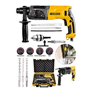 Alman Gr 2470 Çelik Şanzuman Bakir Sargili Kırıcı Delici Hilti Matkap + 5 Adet Uç Yedek Mandren