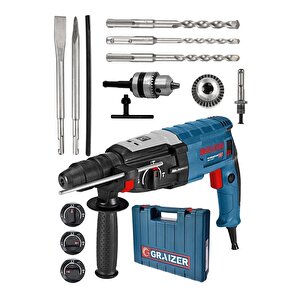 Alman 3000 Watt Kırıcı Delici Metal Dişli Şanzuman Hilti Darbeli Matkap Yedek Mandren 5 Uç