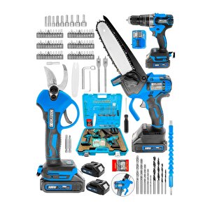 Alman 598 Vf 3 In 1 Yeni Nesil Karbon Motor 13 Mm Matkap Şarjli Ağac Dal Kesme Ve Budama Makinesi