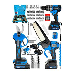 Alman 598 Vf 3 In 1 Yeni Nesil Karbon Motor 13 Mm Matkap Şarjli Ağac Dal Kesme Ve Budama Makinesi