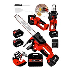 Alman 248 Vf 10 Ah %100 Bakir Sargili Akülü Dal Kesme Budama Testere Bıçkı Makinesi 35 Cm
