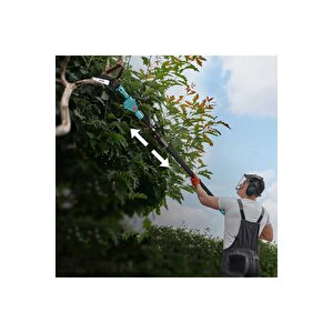 Graizer Alman 598 Vf 20 Ah 2 Li Set 2 Akülü Şarjlı Ağaç Dal Kesme Budama Makası Testere Teleskopik Hediyeli