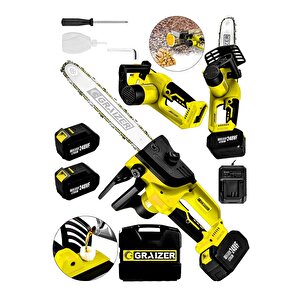 Alman 248 Vf 10 Ah Bakir Sargili Akülü Dal Kesme Budama Testere Bıçkı Makinesi 35 Cm