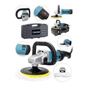 Alman 4200 Watt Bakir Sargili 6 Kademe Devir Ayarlı Polisaj Makinasi Zımpara Pasta Cila Makinesi