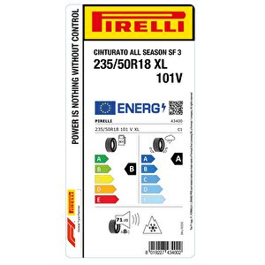 235/50r18 101v Xl Cınturatıo All Season Sf3 Oto 4 Mevsim Lastiği (üretim: 2025)