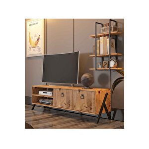 Yanke Tv Ünitesi 150 Metal Raflı Atlantik Çam