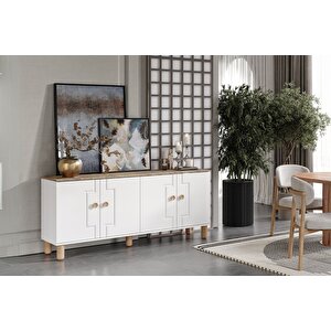 Alden White Yemek Odası Takımı