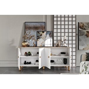 Alden White Yemek Odası Takımı
