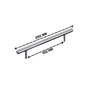 10 Adet Keijo Inox 192mm Paslanmaz Kulp (mobilya, Dolap Kulbu, Kulp Modeli)