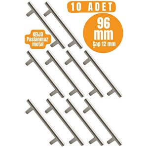 10 Adet 96mm Paslanmaz Kulp (mobilya, Dolap Kulbu, Kulp Modeli)