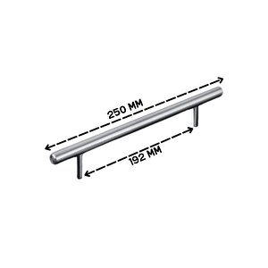 5 Adet Keijo Inox 192mm Paslanmaz Kulp (mobilya, Dolap Kulbu, Kulp Modeli)