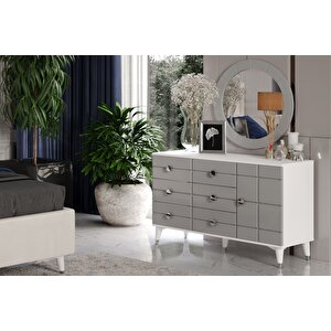 Assen Grey Kapaklı Şifonyer