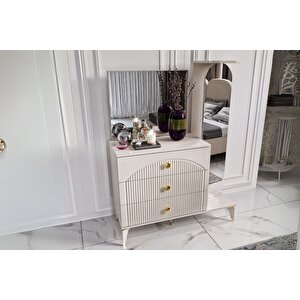 Merin Beige Boy Aynalı Şifonyer