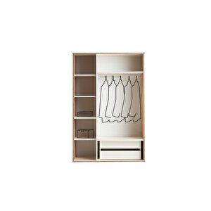 Etna %100 Mdf 3 Kapaklı Dolap Gardırop