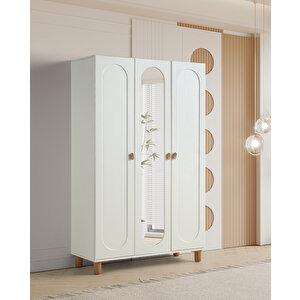 Masal %100 Mdf Membran 3 Kapaklı Dolap Gardırop aytaşı