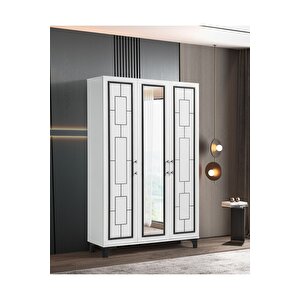Eva %100 Mdf 3 Kapaklı Dolap Gardırop