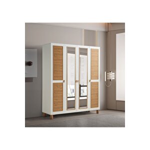 Efsa %100 Mdf 4 Kapaklı Dolap Gardırop