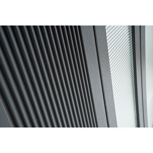Elegance %100 Mdf Membran 5 Kapaklı Dolap Gardırop antrasit