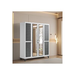 Yiğit %100 Mdf 4 Kapaklı Dolap Gardırop