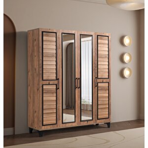 Atlantik %100 Mdf 4 Kapaklı Dolap Gardırop