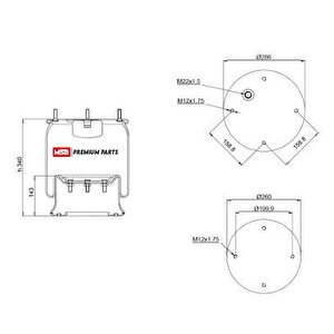 Suspansiyon Korugu Komple Scania Saf Dorse 2 Civat 3229002700