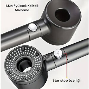 5 Adet Yedek Filtreli Yüksek Basınçlı Filtreli (kireç Önleyici)duş Başlığı 5 Fonksiyonlu