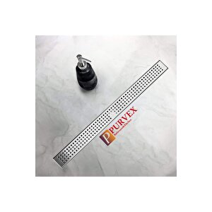 40 Cm Paslanmaz Duş Kanalı Etekli Dönerli S Sifonlu Model 50 Çıkış