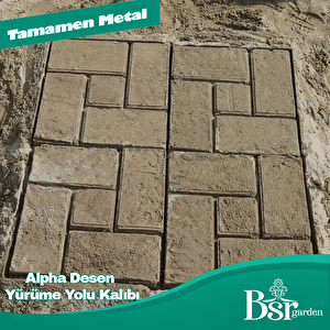 Alpha Desen Yürüme Yolu Kalıbı 40x40 Bsr Garden
