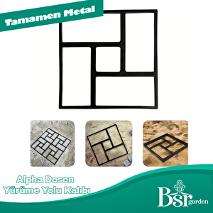 Alpha Desen Yürüme Yolu Kalıbı 40x40 Bsr Garden