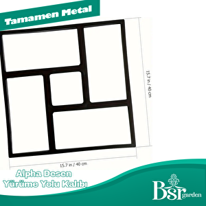 Alpha Desen Yürüme Yolu Kalıbı 40x40 Bsr Garden