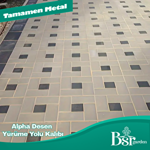 Alpha Desen Yürüme Yolu Kalıbı 40x40 Bsr Garden