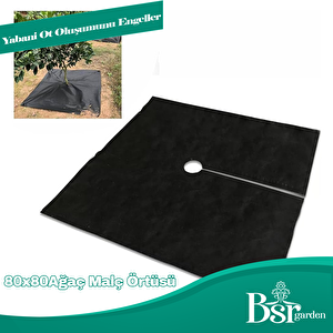 Ağaç Taban Örtüsü 80x80  10 Adet Bsr Garden