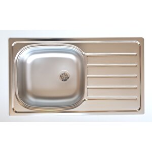 Paslanmaz Çeli̇k Deli̇ksi̇z Mutfak Evyesi̇ 76x43,5 Evye