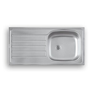 86x43.5 Batarya Deli̇ksi̇z Paslanmaz Çeli̇k Evye