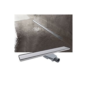 60 Cm Komple Paslanmaz Duş Kanalı 304 Paslanmaz Gövde Ve Izgara S Sifon 50 Çıkış Duş Kanalı