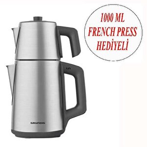 Çay Makinesi Ve Cam Bitki Çayı Demliği 1000 Ml